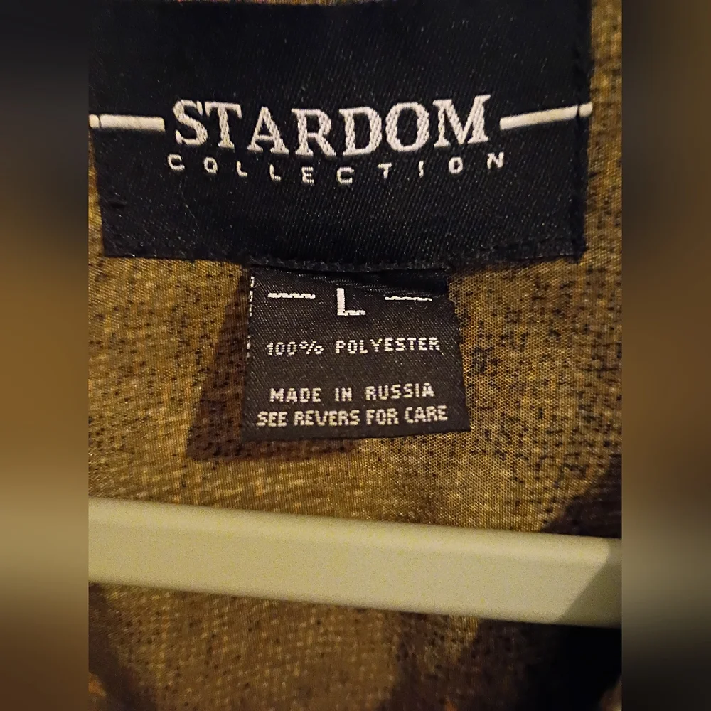 VTG‎ Stardom Men's Patchwork Baggy Suit in Green and Brown Sz L
